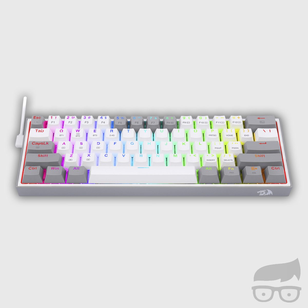 Redragon Fizz Pro Blanco Gris Games Geeks